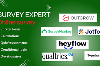 build a survey on outgrow heyflow jotform tally typeform