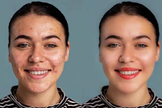do photo retouching and photo editing