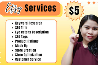 optimize etsy product listing, etsy product description, and etsy SEO listings