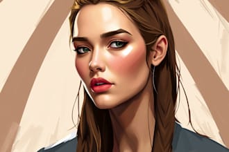 make a stunning digital oil painting portrait