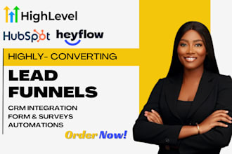 build high converting funnels with heyflow or gohighlevel funnels