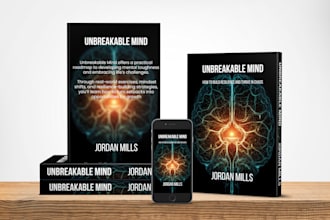 design creative book cover, ebook cover or paperback design
