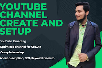 create, setup, optimize your youtube channel branding growth