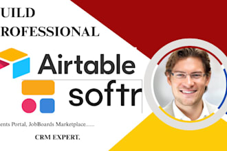setup airtable softr website client portal database design, do airtable crm