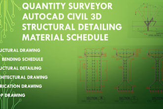 do quantity surveyor autocad civil 3d