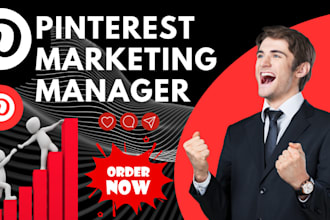 be your pinterest marketing manager and SEO manager, graphics and pins