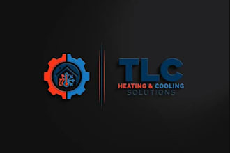do cleaning plumbing heating hvac oil gas 3d logo design