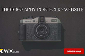 design a stunning wix photography website that showcases your art