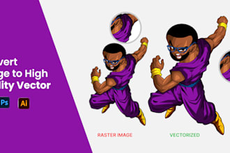 do vector tracing, recreate, and vectorize logo or images