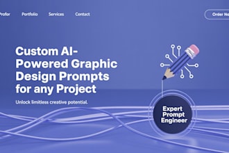 write custom ai prompts for any graphic design like logo, merch, poster, ect