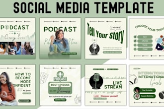create editable canva templates and instagram post design for your brand