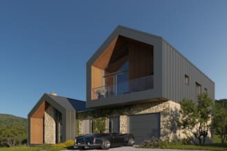remodel architectural villa,apartment, complex, commercial house exterior render