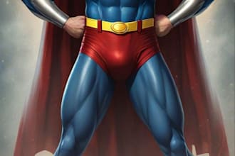 create superhero cartoon character for you