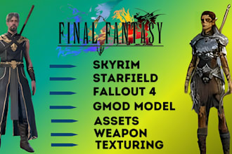 create edit assets port custom mods and skins for skyrim ffxiv fallout starfield