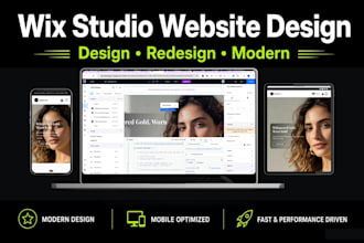 create wix website design,redesign wix website