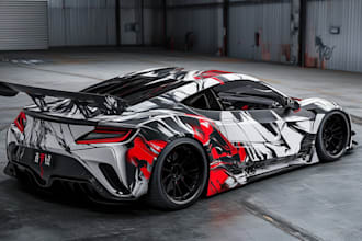 do car wrap design, vehicle wrap, van wrap design
