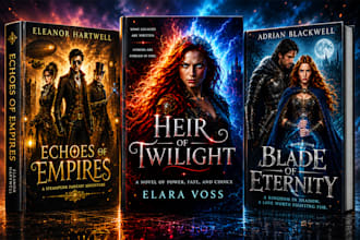 design fantasy, fiction, thriller and christian book covers
