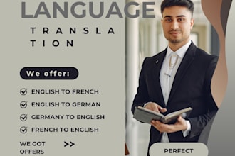 traslate professiolaly english words to french and verse varsa  effectively