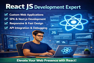 develop a fast responsive landing page with react and nextjs