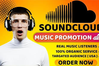 do professional soundcloud promotion for music track