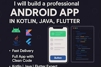 do mobile app development,  android app development, flutter developer
