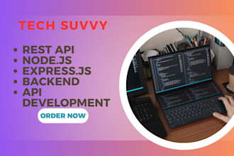 do api development rest api integration with node js express js for backend