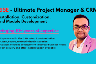 install, customize, and develop modules for rise CRM