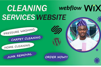 design home cleaning, handyman, pressure washing, painting, junk service website