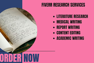 research and proofread content on literature and medicine topics