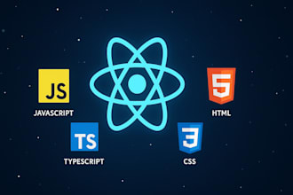 be your front end developer in javascript, typescript, react