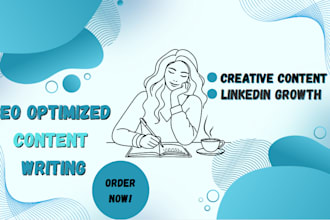 create or write content for your linkedin