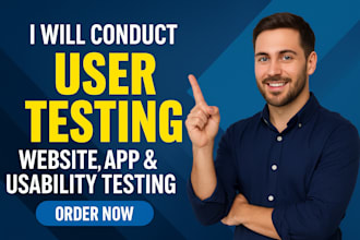 do user testing, QA review, website and app usability testing