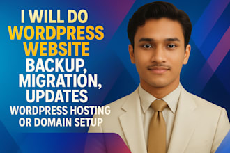 do wordpress migration, backup or site revamp, modernize