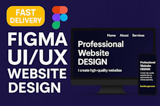 design modern figma website UI UX for desktop and mobile