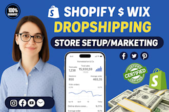 boost shopify sales dropshipping marketing ig fb ad tiktok shopify seo va expert