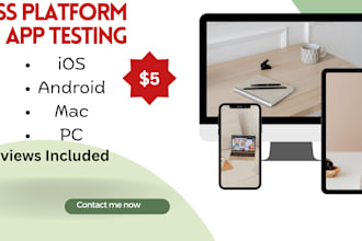 do comprehensive app testing on both IOS and android