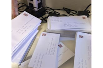 do hand writing cards and envelopes sweepstakes and codes
