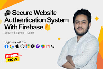 create a secure signup and login system with firebase authentication