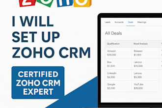 set up and automate your zoho CRM with custom workflows and reports
