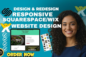 design or redesign squarespace website , mobile responsive, website optimization