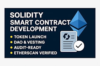build audit ready solidity smart contracts for web3