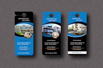 design  door hanger, flyer and print marketing materials