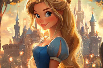 draw you as a disney princess