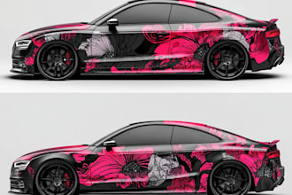 do vehicle wrap design, car wrap design, van wrap
