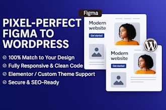 convert your figma design to responsive wordpress site