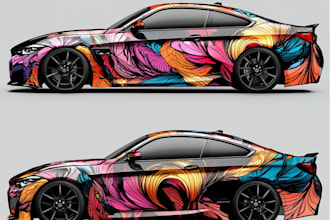 do professional wrap design, vehicle wrap, car wrap design