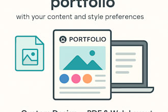 design a professional company profile or business portfolio PDF