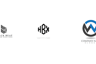 make a creative text latter and wordmark logo