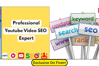be video SEO, viral short, optimize, organic subscriber growth as youtube expert
