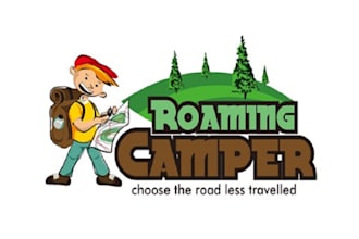 design eye catching superior roaming camper logo